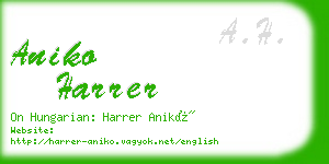 aniko harrer business card